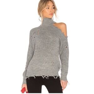 Lovers & Friends Arlington distressed sweater.